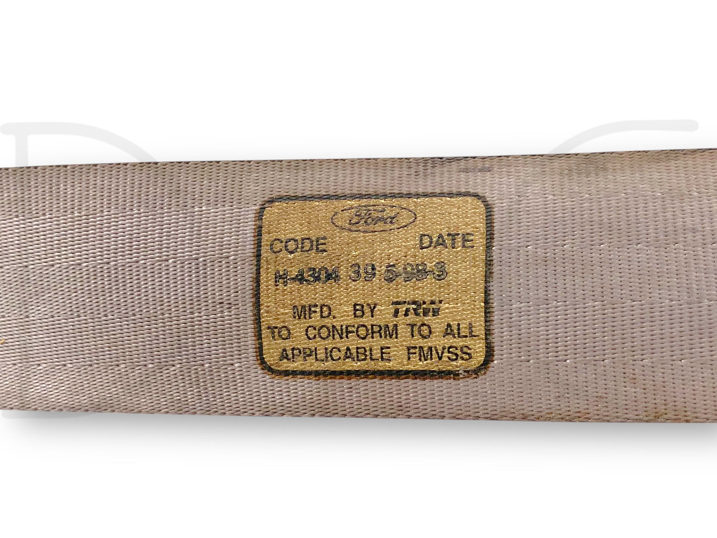 99-04 Ford F250 F350 RH Right Passenger Rear Seat Belt Seatbelt Gray OE