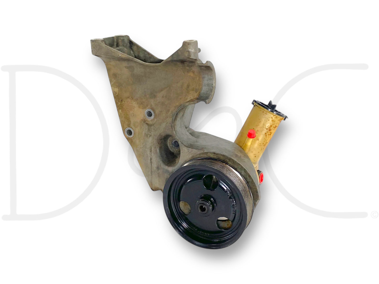 99-02 Ford F250 F350 7.3L Power Steering Pump Alternator Bracket Pulley Assembly