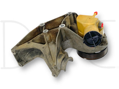 99-02 Ford F250 F350 7.3L Power Steering Pump Alternator Bracket Pulley Assembly
