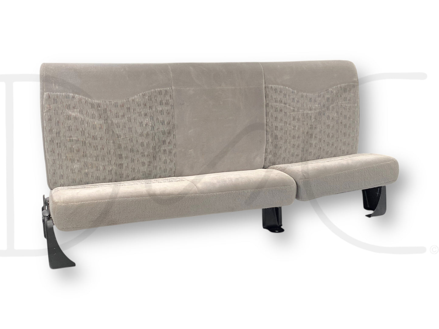 99-01 Ford F250 F350 Super Duty Extended Cab Rear Bench Back Seat Gray Cloth