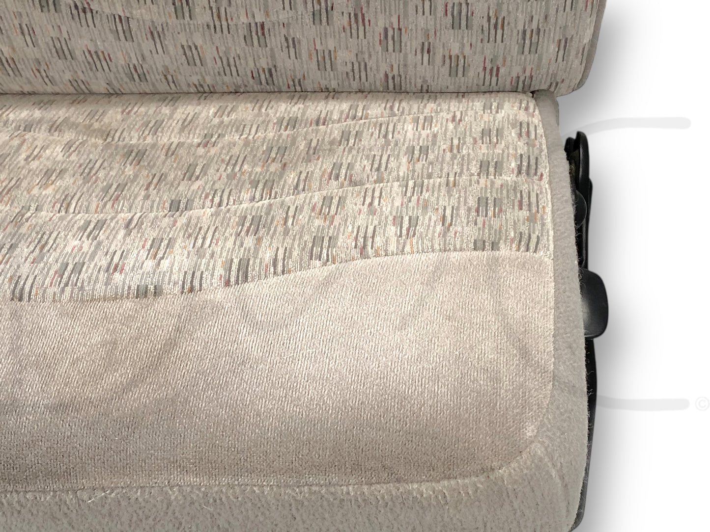99-01 Ford F250 F350 Super Duty Extended Cab Rear Bench Back Seat Gray Cloth
