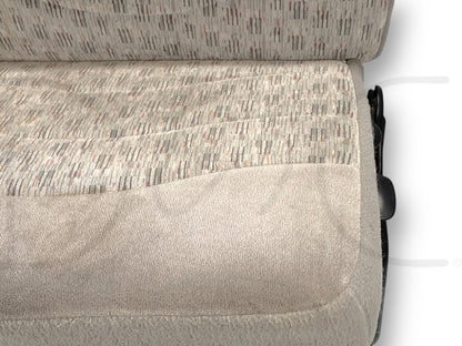 99-01 Ford F250 F350 Super Duty Extended Cab Rear Bench Back Seat Gray Cloth