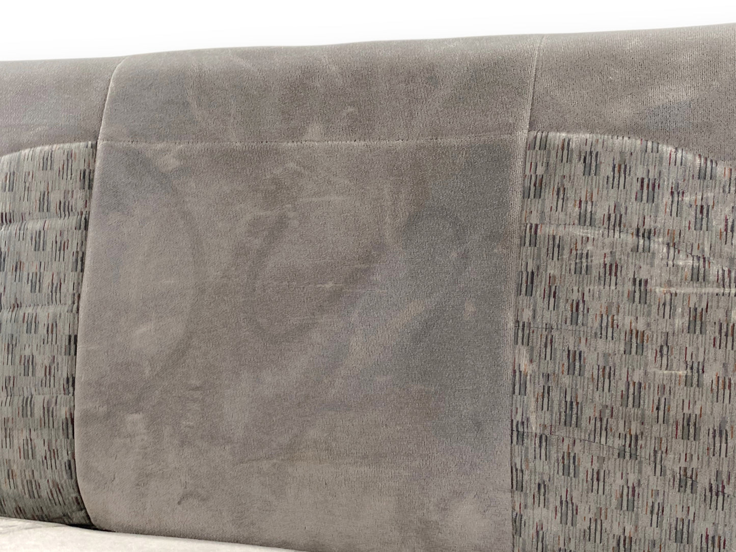99-01 Ford F250 F350 Super Duty Extended Cab Rear Bench Back Seat Gray Cloth