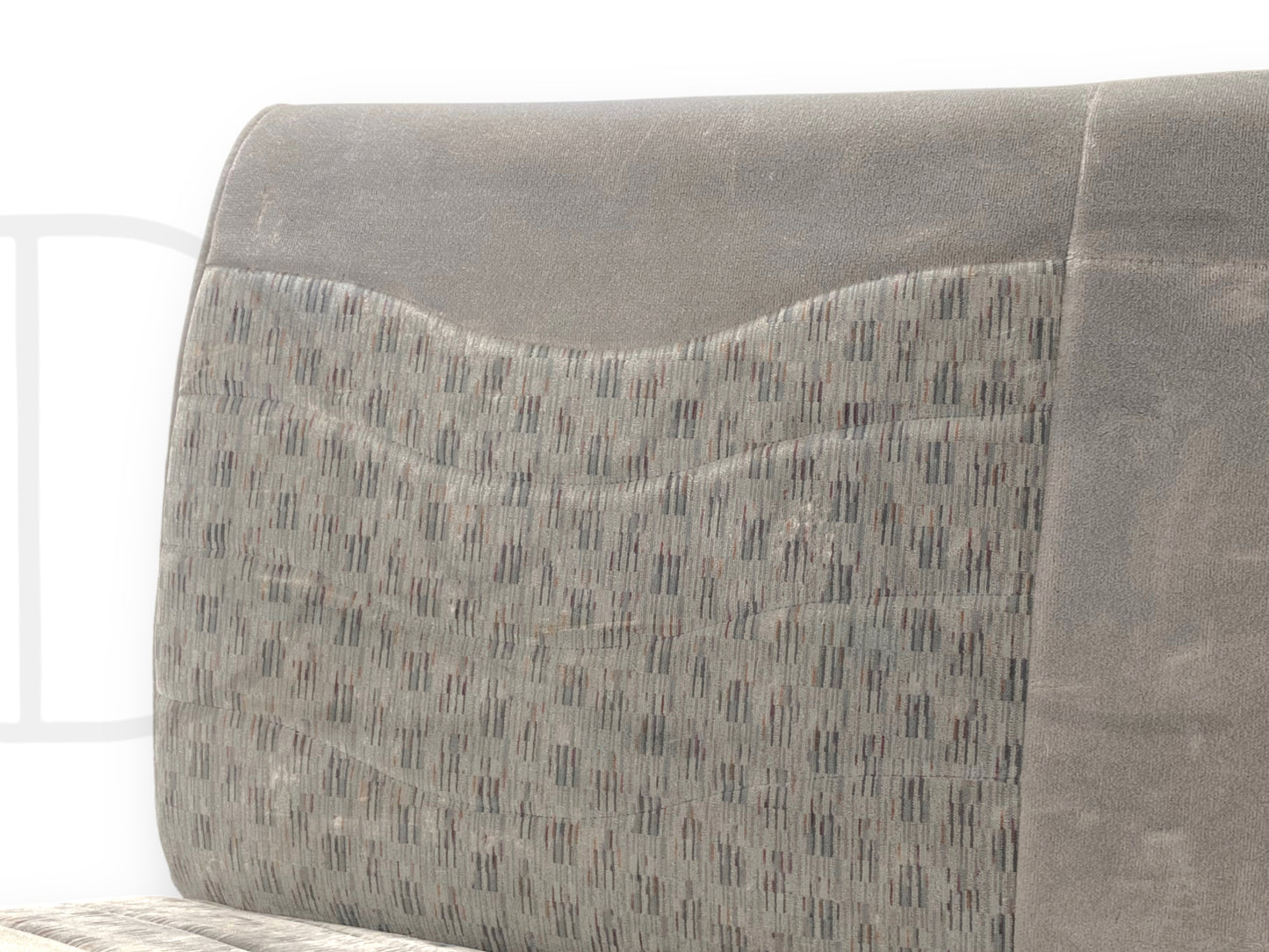 99-01 Ford F250 F350 Super Duty Extended Cab Rear Bench Back Seat Gray Cloth