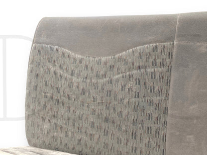 99-01 Ford F250 F350 Super Duty Extended Cab Rear Bench Back Seat Gray Cloth