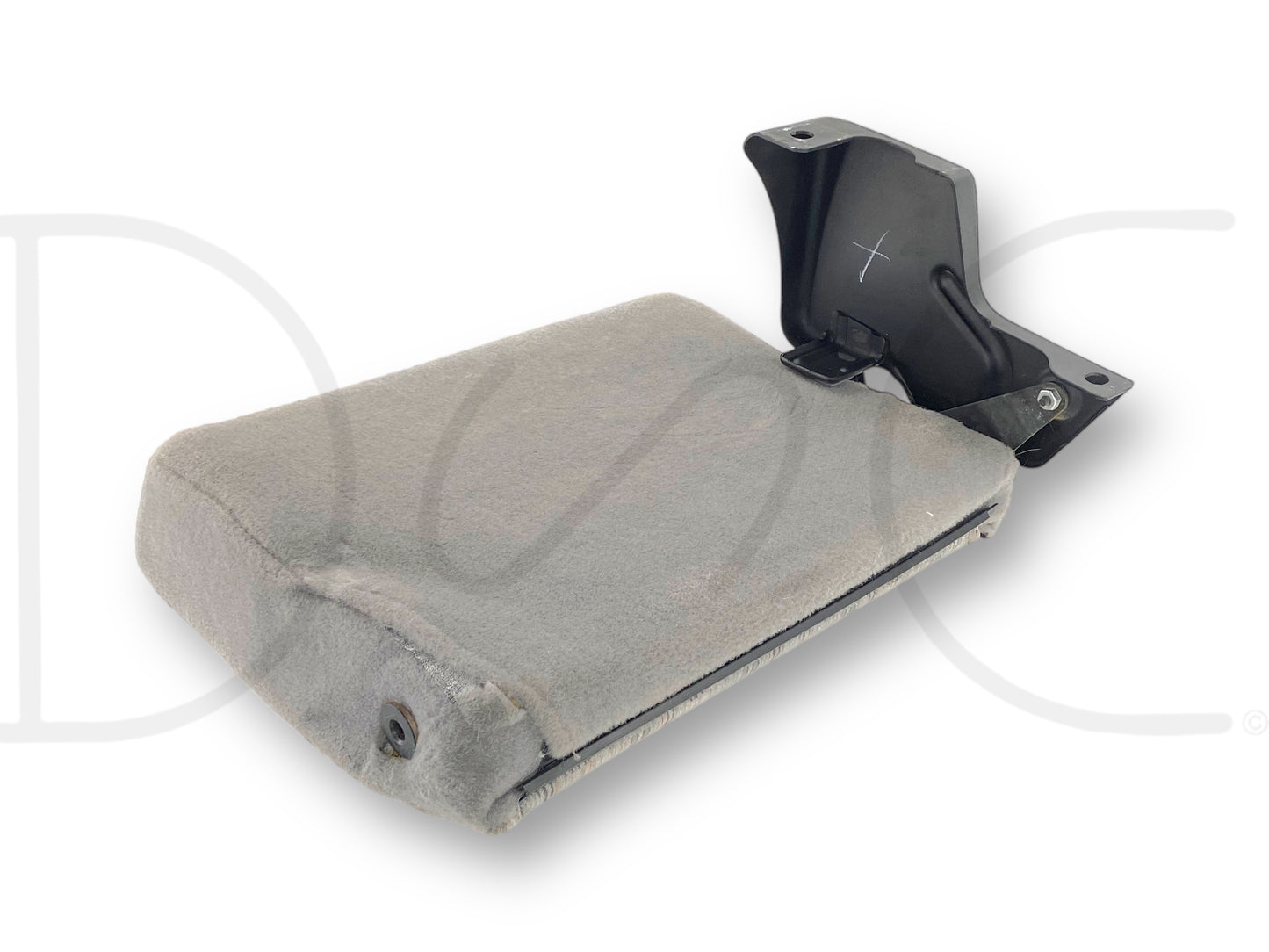 99-01 Ford F250 F350 Super Duty Extended Cab Rear Bench Back Seat Gray Cloth