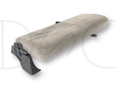 99-01 Ford F250 F350 Super Duty Extended Cab Rear Bench Back Seat Gray Cloth