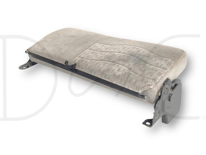 99-01 Ford F250 F350 Super Duty Extended Cab Rear Bench Back Seat Gray Cloth