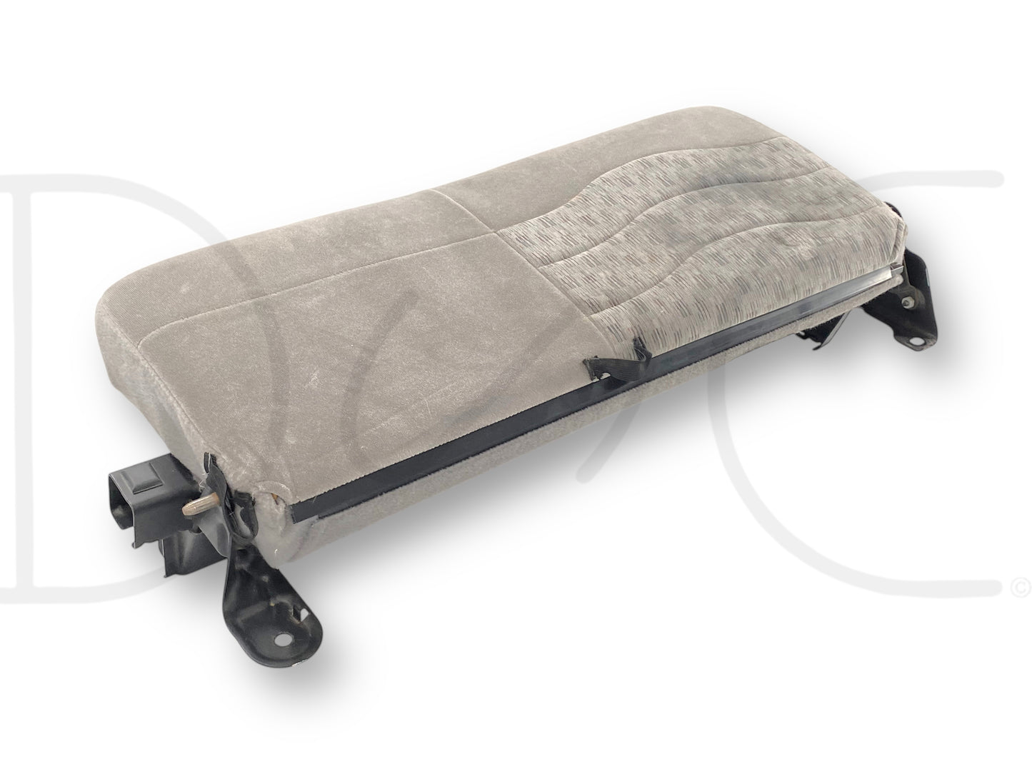 99-01 Ford F250 F350 Super Duty Extended Cab Rear Bench Back Seat Gray Cloth