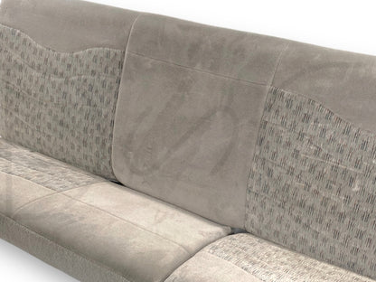 99-01 Ford F250 F350 Super Duty Extended Cab Rear Bench Back Seat Gray Cloth