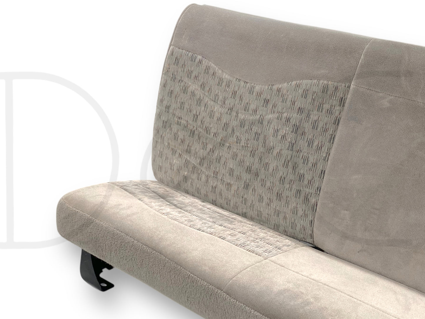99-01 Ford F250 F350 Super Duty Extended Cab Rear Bench Back Seat Gray Cloth