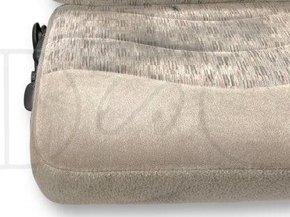 99-01 Ford F250 F350 Super Duty Extended Cab Rear Bench Back Seat Gray Cloth