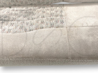 99-01 Ford F250 F350 Super Duty Extended Cab Rear Bench Back Seat Gray Cloth