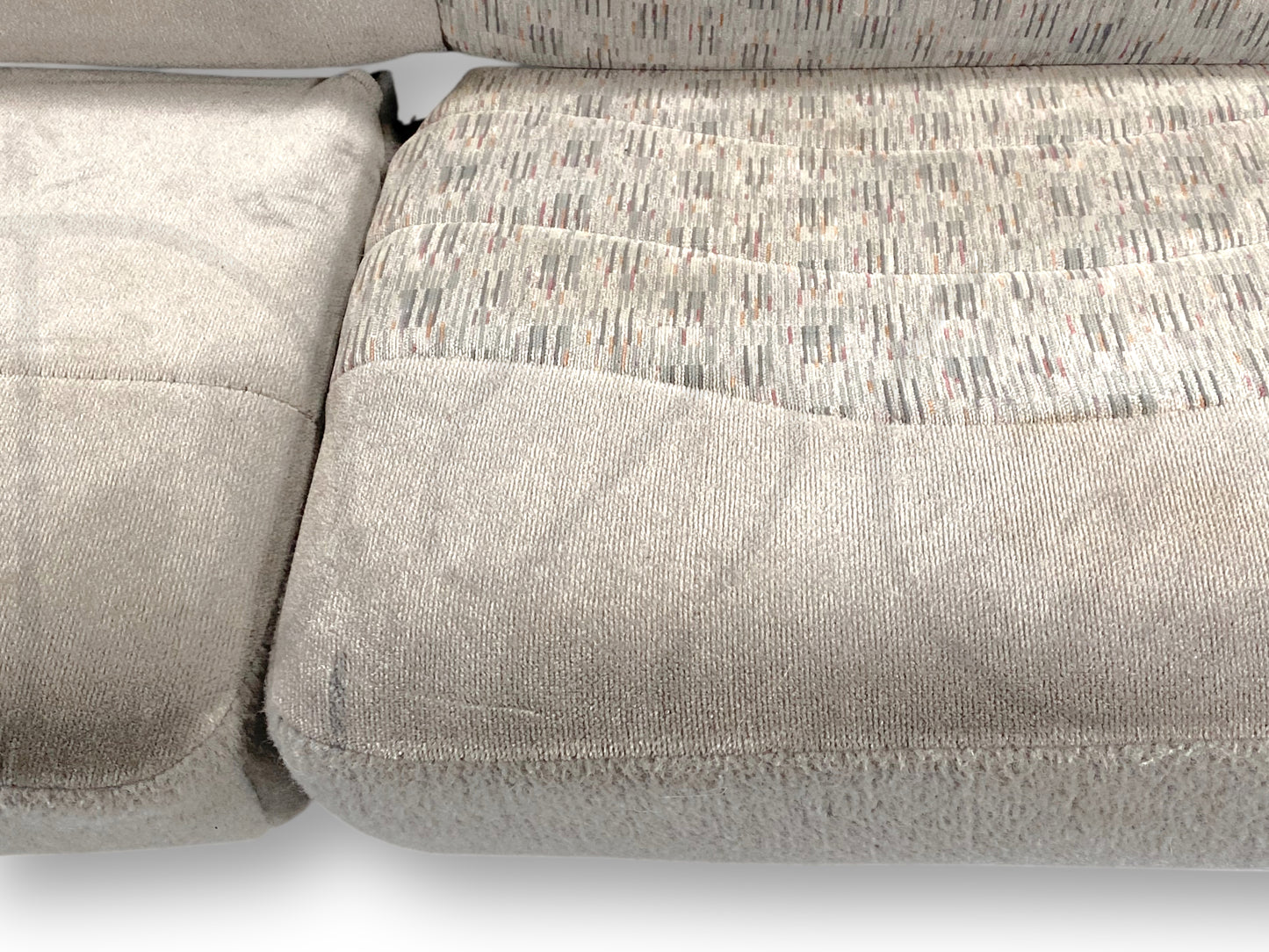 99-01 Ford F250 F350 Super Duty Extended Cab Rear Bench Back Seat Gray Cloth
