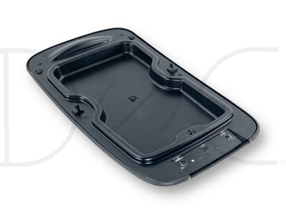 99-07 Ford F250 F350 Super Duty Center Floor Console Lid Black Wood Grain *Blem*