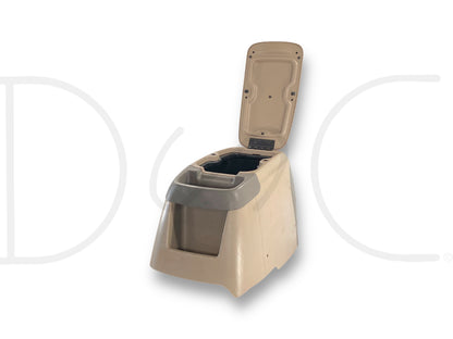 99-07 Ford F250 F350 Super Duty Center Console Floor Storage Tan OE