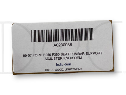 99-07 Ford F250 F350 Seat Lumbar Support Adjuster Knob OEM