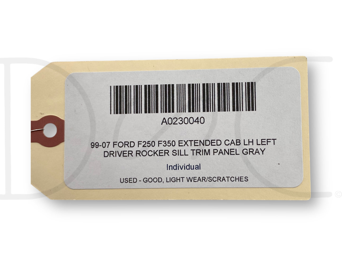 99-07 Ford F250 F350 Extended Cab LH Left Driver Rocker Sill Trim Panel Gray