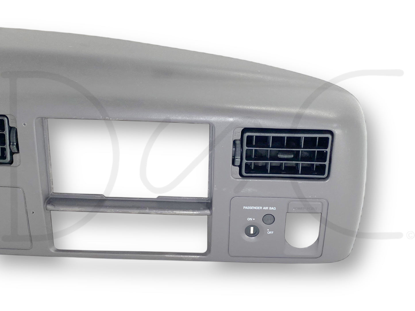 99-04 Ford F250 F350 Super Duty Dash Bezel Radio  Cluster Trim Panel Gray *Blem*