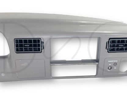 99-04 Ford F250 F350 Super Duty Dash Bezel Radio  Cluster Trim Panel Gray *Blem*