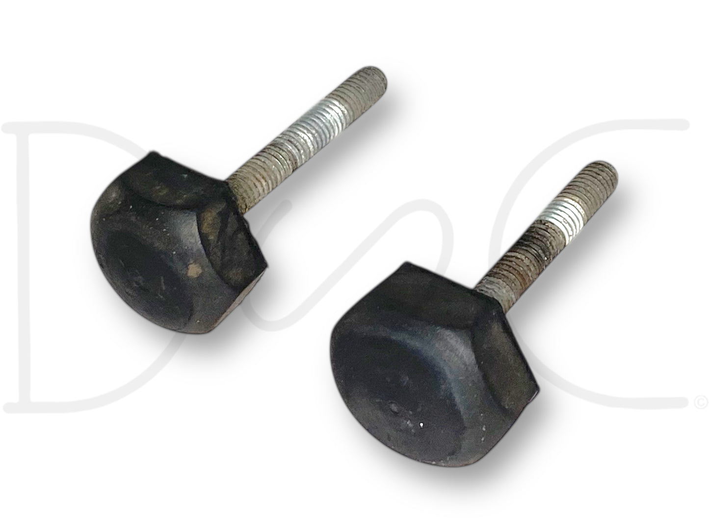 99-07 Ford F250 F350 Super Duty Hood Stop Bumper Rest Pair (2) Bumpers Stops OE