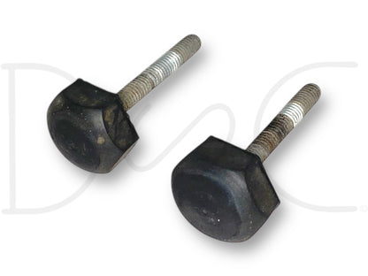 99-07 Ford F250 F350 Super Duty Hood Stop Bumper Rest Pair (2) Bumpers Stops OE