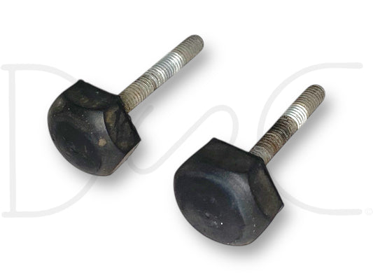 99-07 Ford F250 F350 Super Duty Hood Stop Bumper Rest Pair (2) Bumpers Stops OE