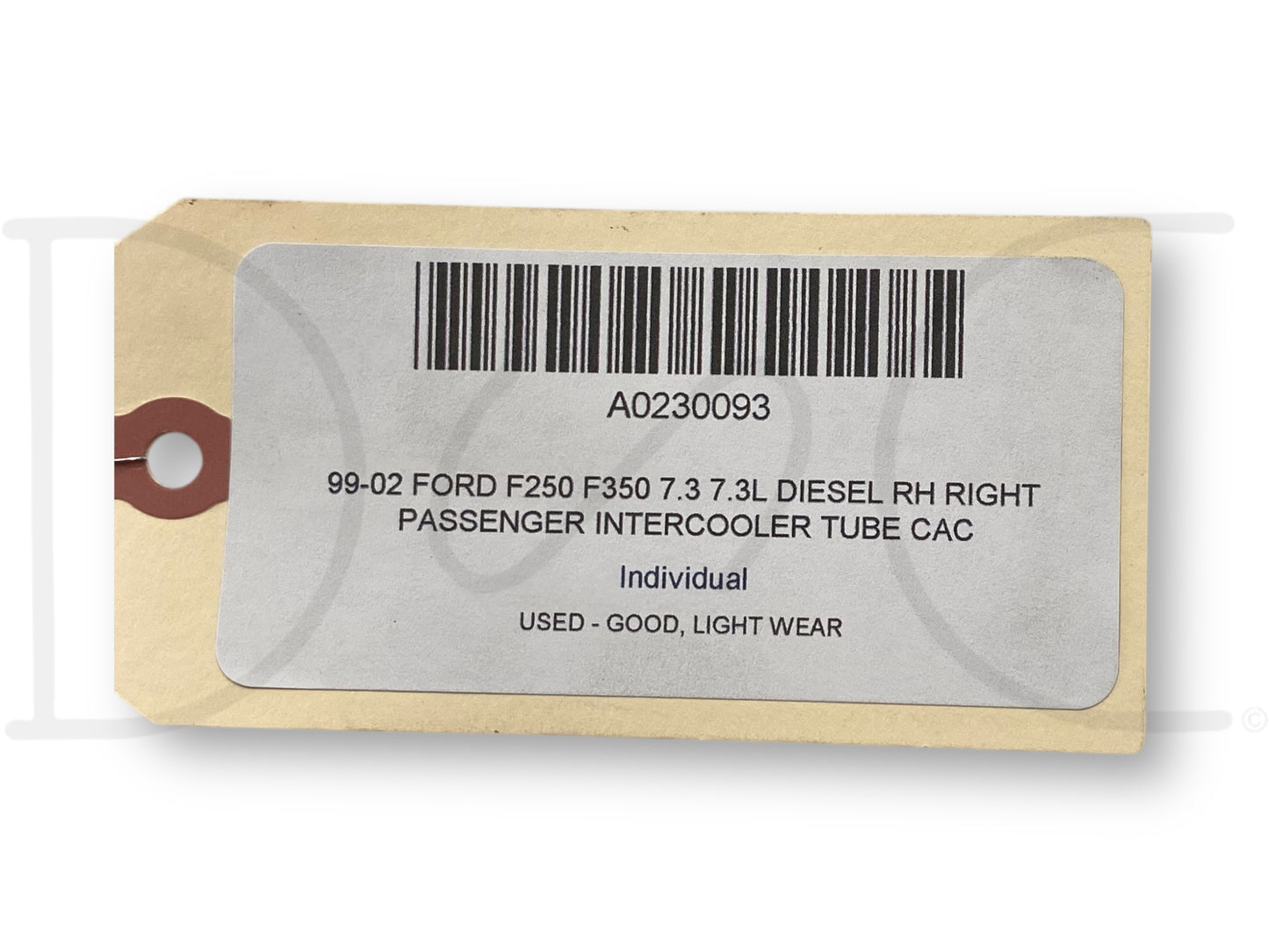 99-02 Ford F250 F350 7.3 7.3L Diesel RH Right Passenger Intercooler Tube Cac