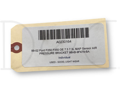 99-02 Ford F250 F350 OE 7.3 7.3L Map Sensor Air Pressure Bracket 98Ab-9F479-BA