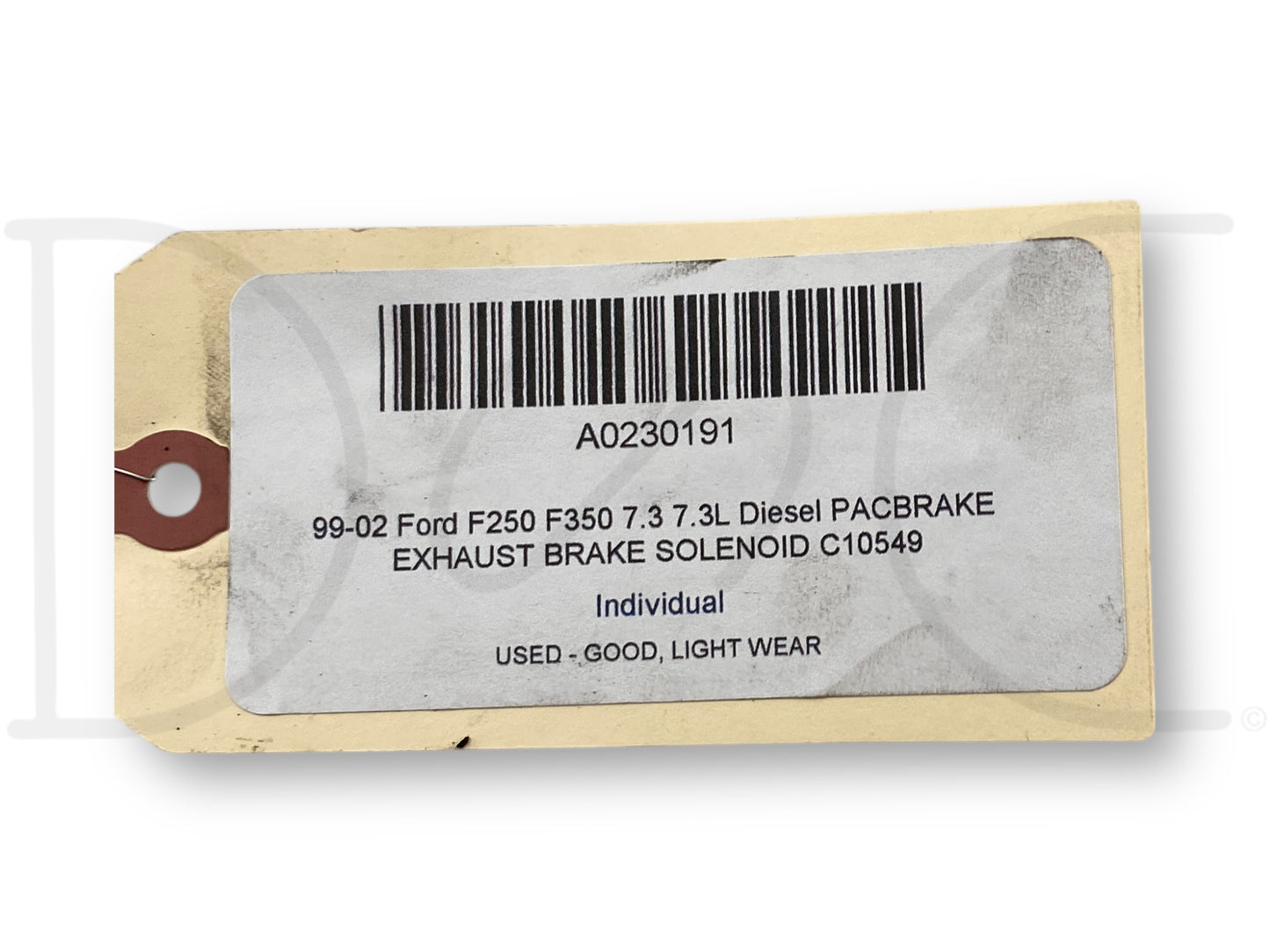 99-02 Ford F250 F350 7.3 7.3L Diesel Pacbrake Exhaust Brake Solenoid C10549