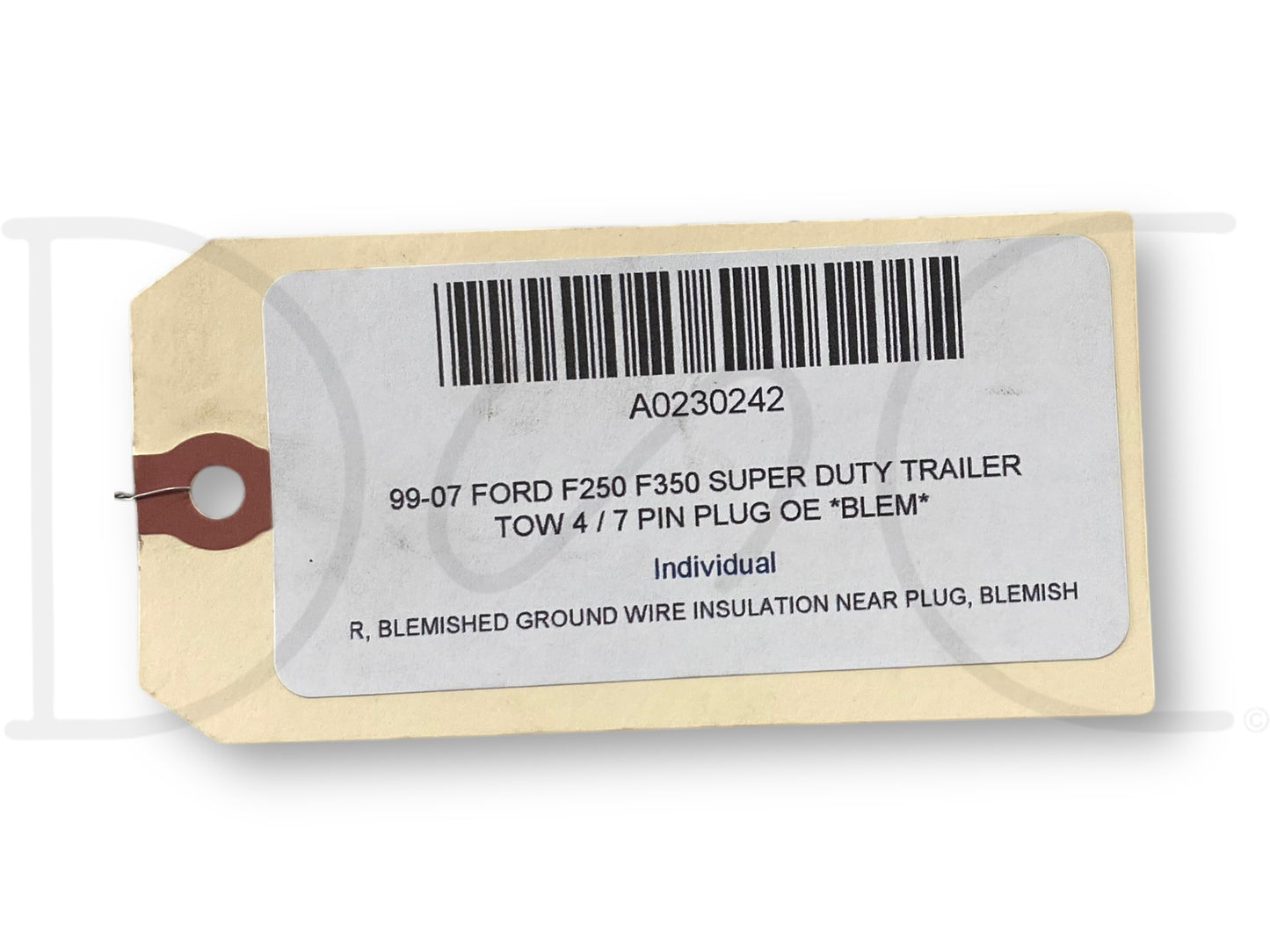 99-07 Ford F250 F350 Super Duty Trailer Tow 4 / 7 Pin Plug OE *Blem*