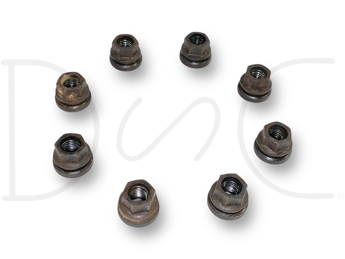 99-02 Ford F250 F350 Lug Nuts Set Of 8 Coarse Thread OEM Lug Nut Set M14-2.0