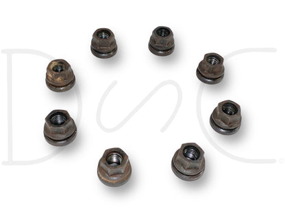 99-02 Ford F250 F350 Lug Nuts Set Of 8 Coarse Thread OEM Lug Nut Set M14-2.0