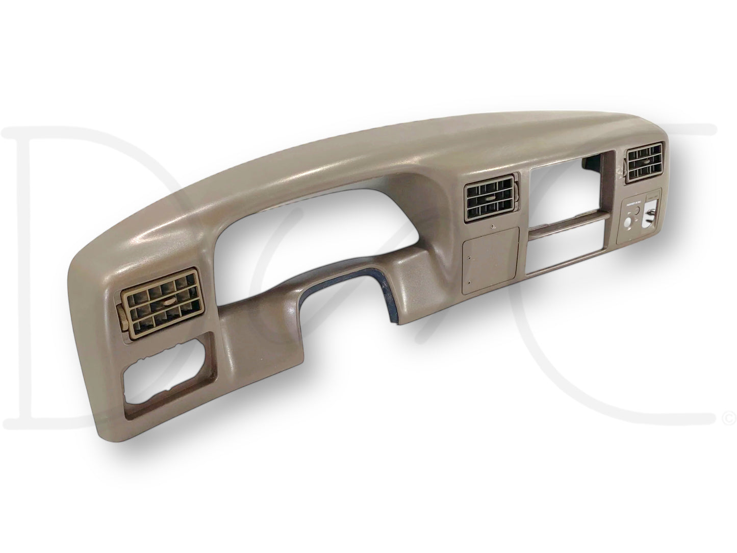 99-04 Ford F250 F350 Super Duty Dash Bezel Radio Cluster Trim Panel Tan *Blem*