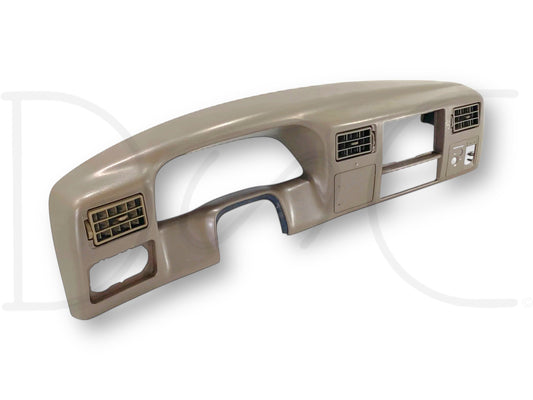 99-04 Ford F250 F350 Super Duty Dash Bezel Radio Cluster Trim Panel Tan *Blem*