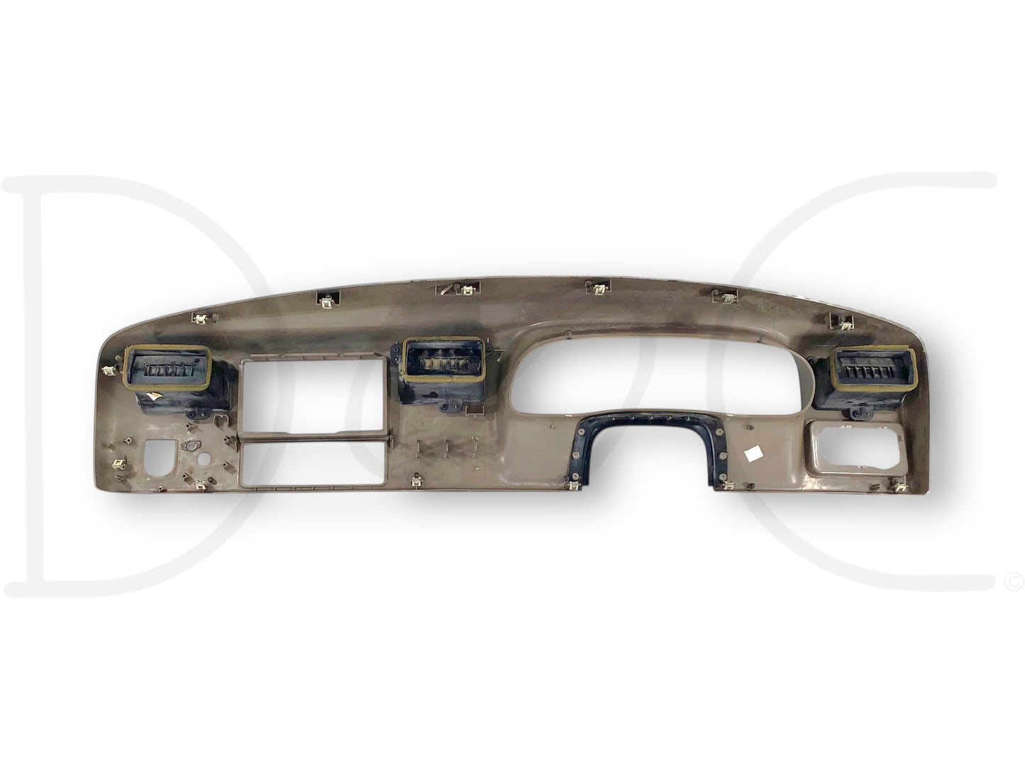 99-04 Ford F250 F350 Super Duty Dash Bezel Radio Cluster Trim Panel Tan *Blem*