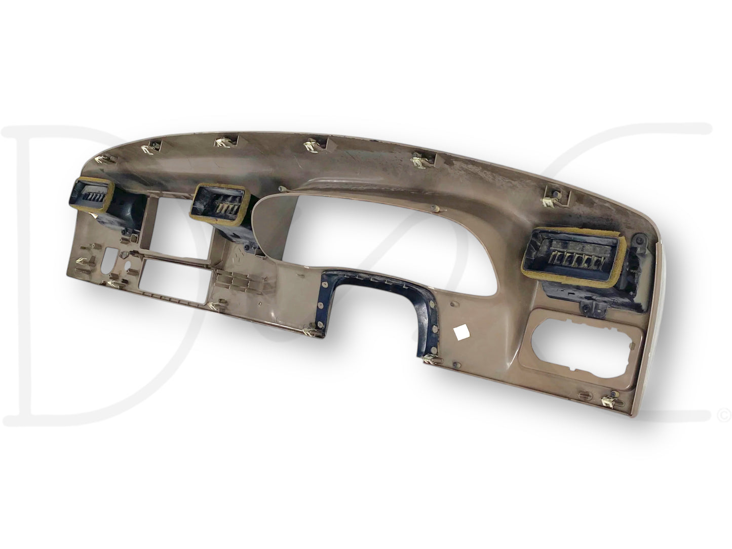 99-04 Ford F250 F350 Super Duty Dash Bezel Radio Cluster Trim Panel Tan *Blem*
