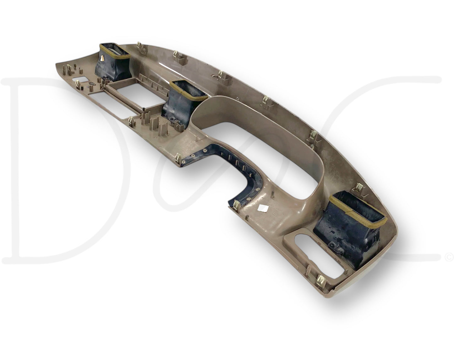99-04 Ford F250 F350 Super Duty Dash Bezel Radio Cluster Trim Panel Tan *Blem*