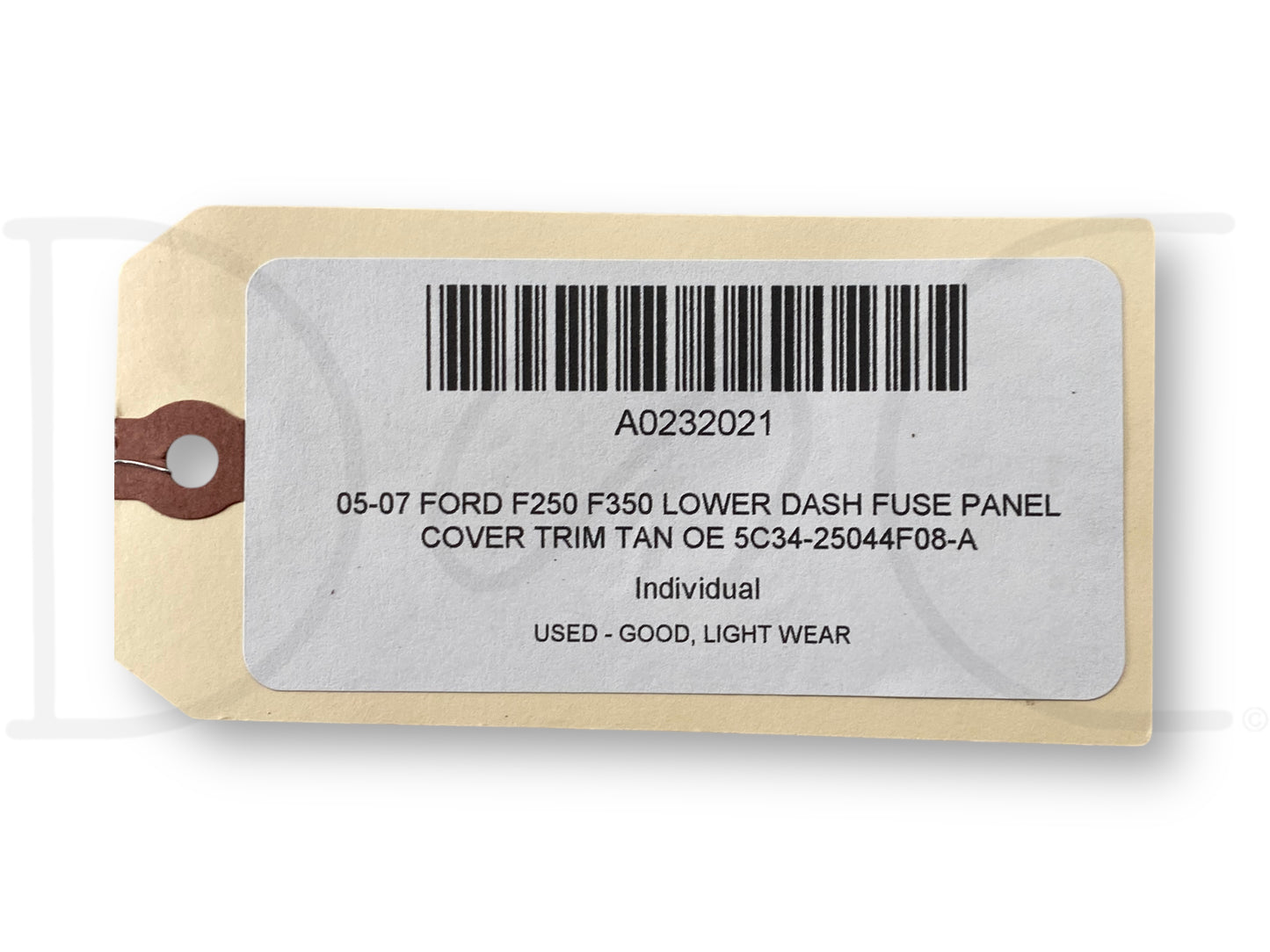 05-07 Ford F250 F350 Lower Dash Fuse Panel Cover Trim Tan OE 5C34-25044F08-A