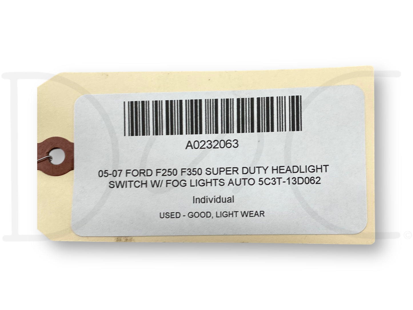 05-07 Ford F250 F350 Super Duty Headlight Switch W/ Fog Lights Auto 5C3T-13D062