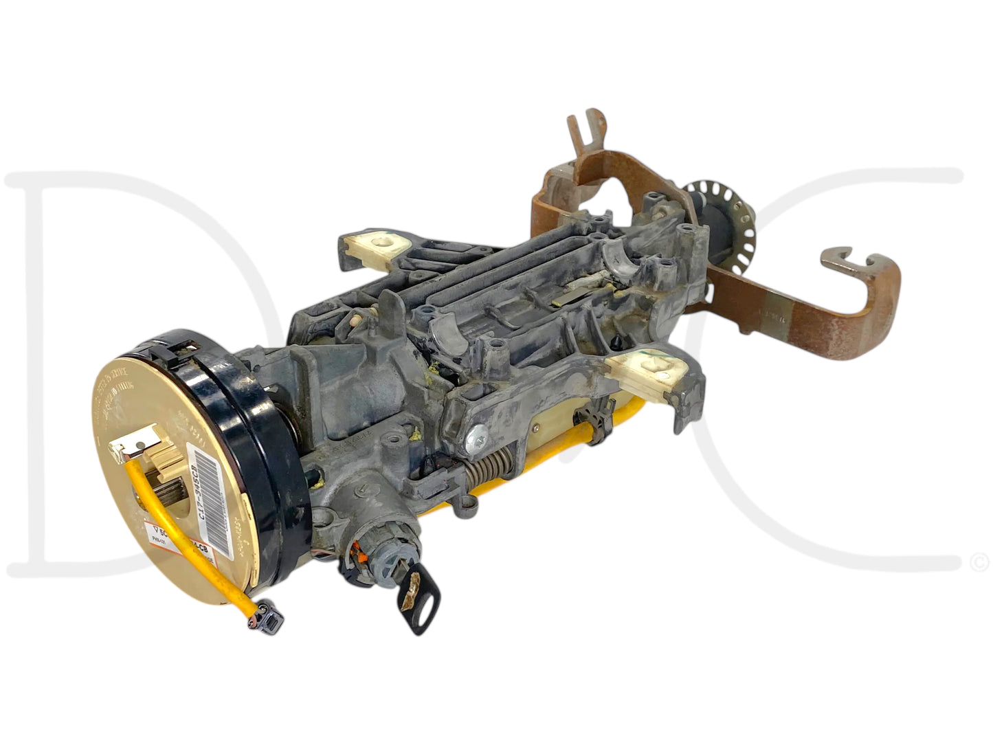 05-07 Ford F250 F350 Tilt Steering Column Auto Trans W/ Key & Clockspring OE