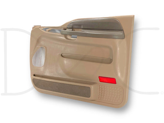 1999 Ford F250 F350 RH Right Passenger Front Door Panel Power Prairie Tan
