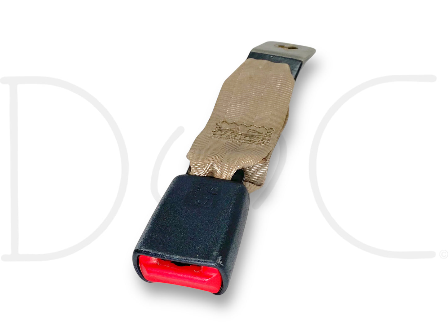 99-02 Ford F250 F350 Rear Back Seat Seatbelt Latch Buckle Tan OE