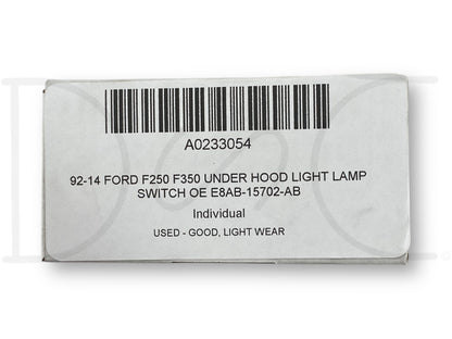 92-14 Ford F250 F350 Under Hood Light Lamp Switch OE E8AB-15702-AB