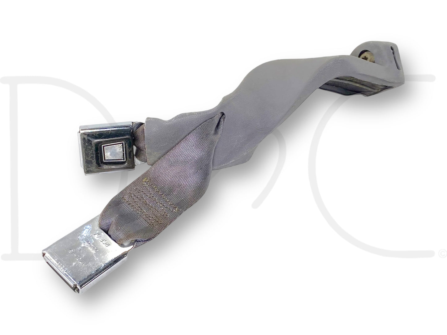 92-97 Ford F250 F350 Front Right & Center Seat Belt Seatbelt Latch Buckle Gray