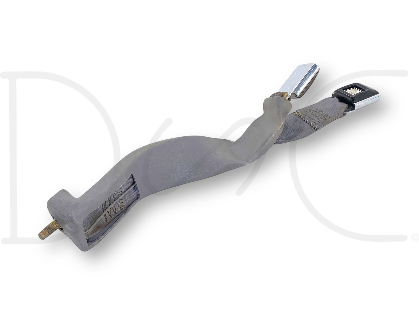 92-97 Ford F250 F350 Front Right & Center Seat Belt Seatbelt Latch Buckle Gray