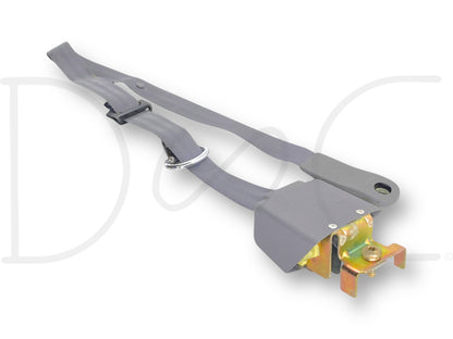 92-97 Ford F250 F350 Super Cab LH Left Driver Rear Seat Belt Seatbelt Gray OE