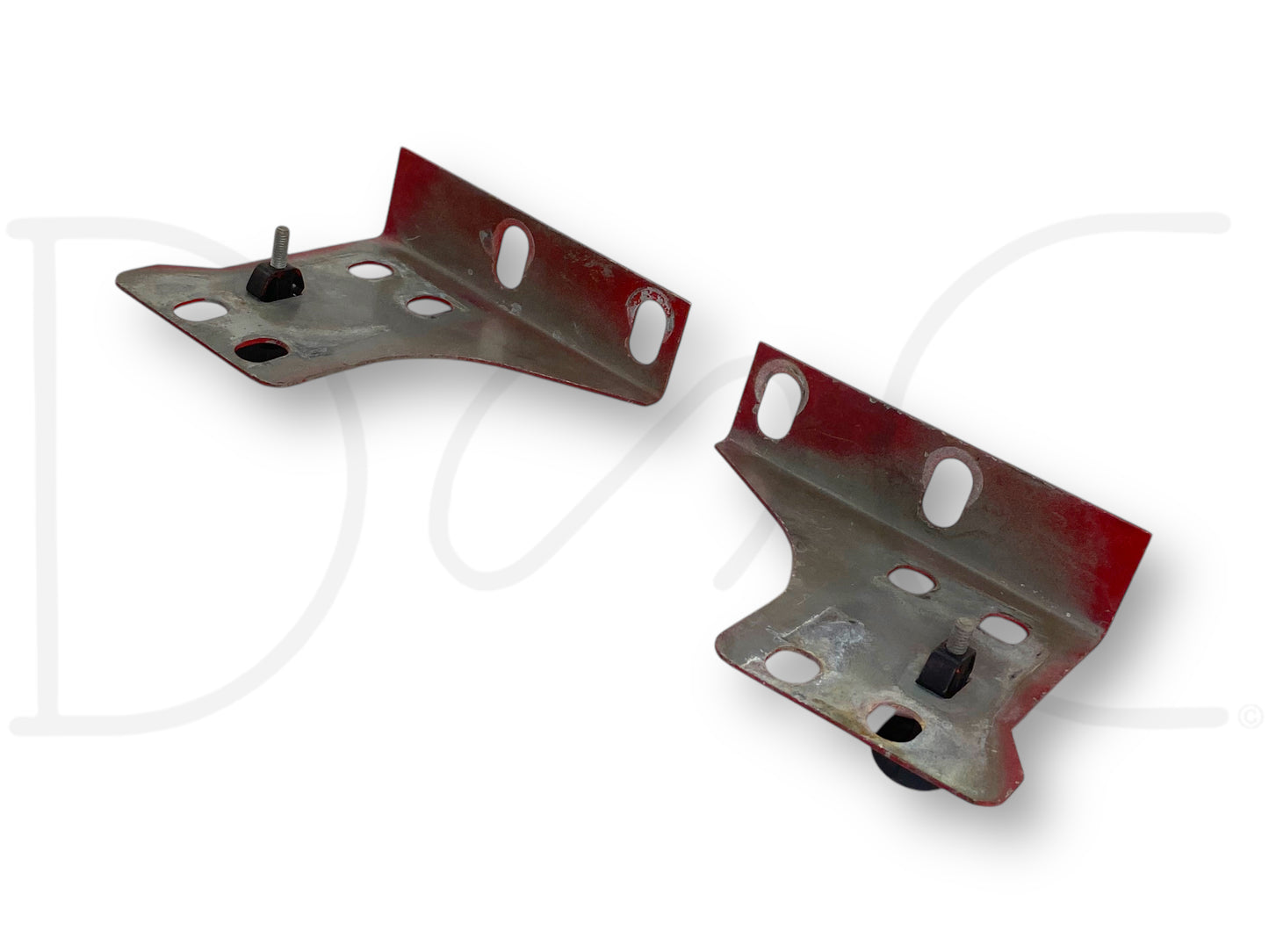 92-97 Ford F250 F350 Fender To Core Support Brackets OE Corner Bracket Set