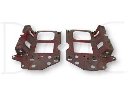 92-97 Ford F250 F350 Headlight Bracket Header Core Support Pair Set RH LH OEM