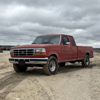 92-97 Ford F250 F350 Hood E4 Red